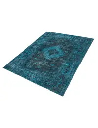Turchese Turco Tappeto vintage 208 x 113 cm - view 1