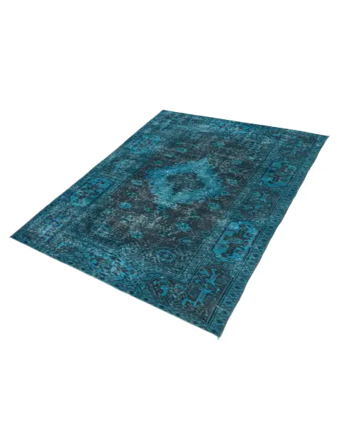 Turchese Turco Tappeto vintage 208 x 113 cm - view 1