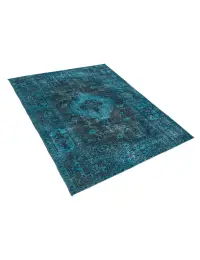 Turchese Turco Tappeto vintage 208 x 113 cm - view 2
