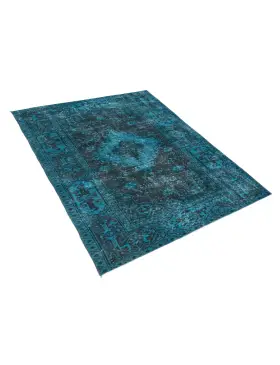 Turquoise Turc Tapis vintage 208 x 113 cm - view 2