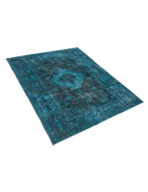 Turchese Turco Tappeto vintage 208 x 113 cm - view 2