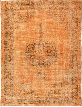 Orange Türkei Vintage Teppich 210 x 107 cm