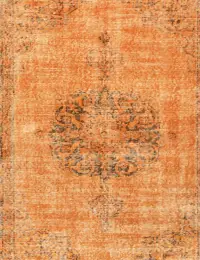 Orange Türkei Vintage Teppich 210 x 107 cm - view 3