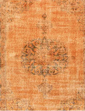 Orange Türkei Vintage Teppich 210 x 107 cm - view 3