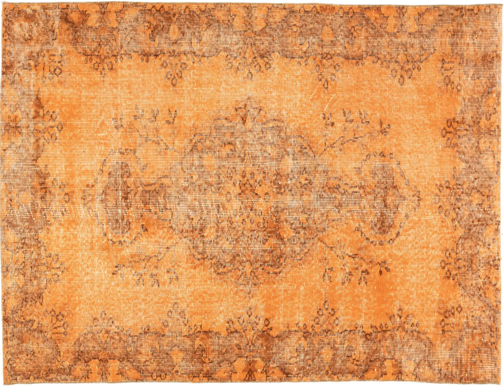 Orange Turc Tapis vintage 210 x 110 cm - Tapis fait main unique
