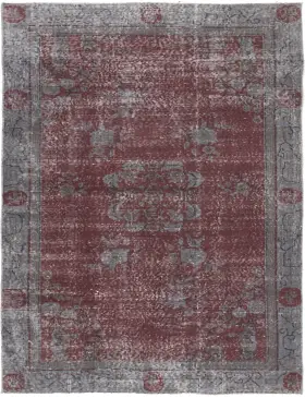 Grå Tyrkia vintage teppe 269 x 105 cm