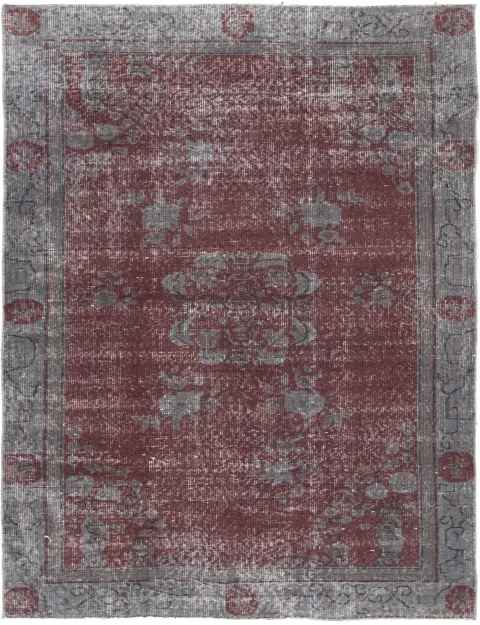 Grau Türkei Vintage Teppich 269 x 105 cm