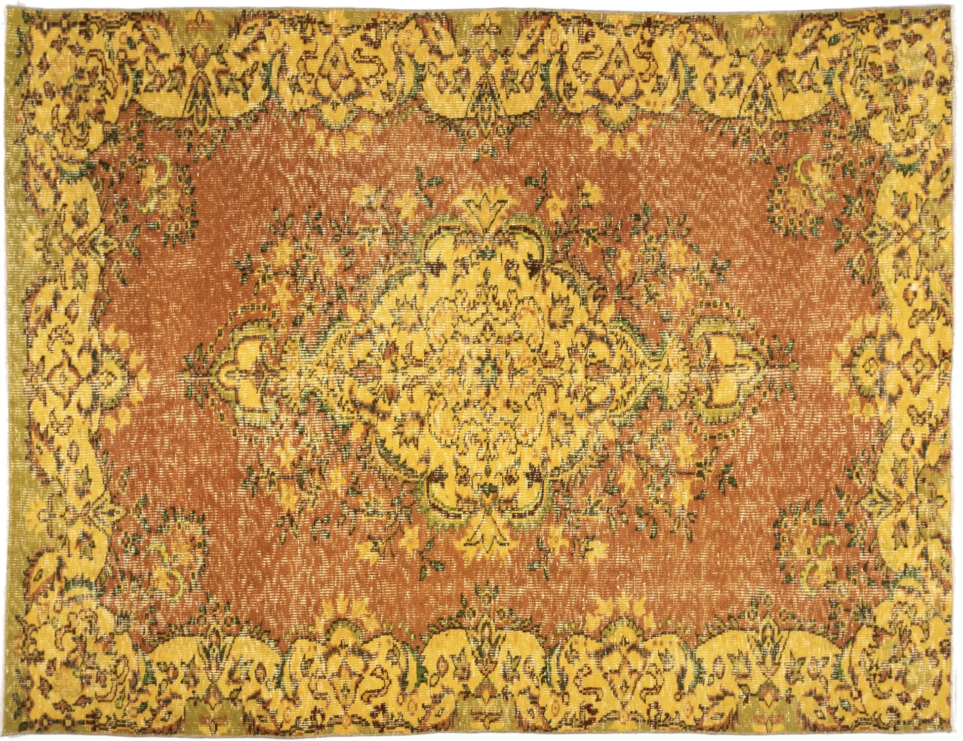 Orange Tyrkiet Vintagetæppe 307 x 182 cm - Unikt håndlavet tæppe