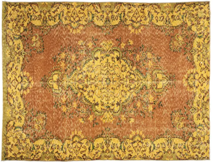 Orange Tyrkiet Vintagetæppe 307 x 182 cm