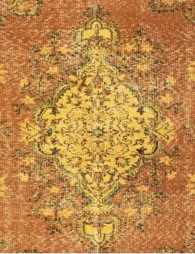 Orange Tyrkiet Vintagetæppe 307 x 182 cm - view 3