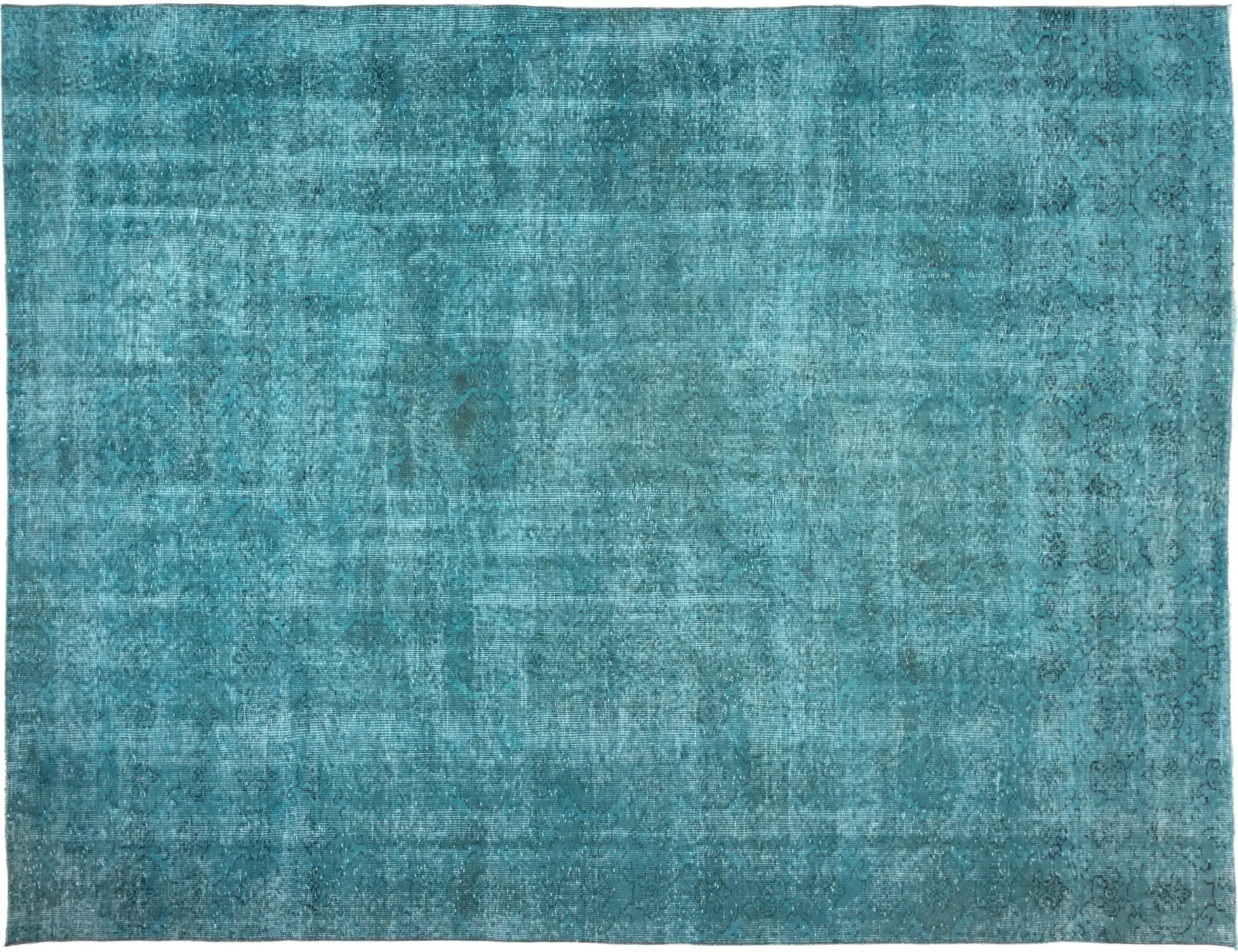 Turchese Turco Tappeto vintage 305 x 185 cm - Tappeto unico fatto a mano