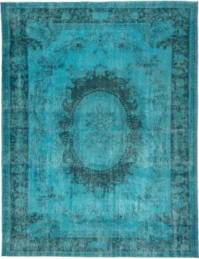 Sininen Turkki vintage matot 295 x 186 cm