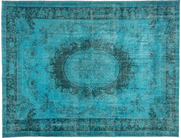 Sininen Turkki vintage matot 295 x 186 cm