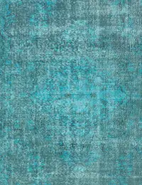 Turchese Turco Tappeto vintage 280 x 160 cm - view 3