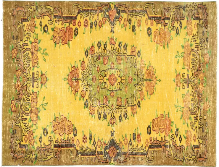 Jaune Turc Tapis vintage 212 x 130 cm