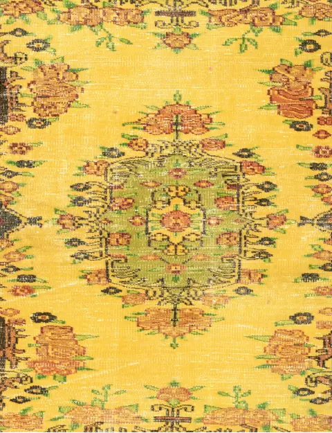 Jaune Turc Tapis vintage 212 x 130 cm - view 3