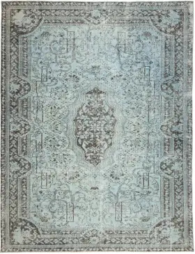 Azul Turquía Alfombra vintage 286 x 176 cm