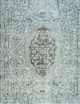 Azul Turquía Alfombra vintage 286 x 176 cm - view 3