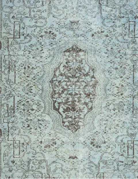 Blå Turkiet vintage matta 286 x 176 cm - view 3
