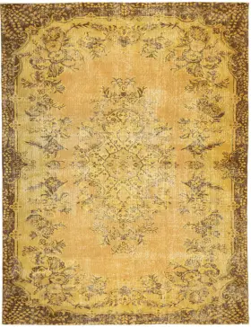 Amarillo Turquía Alfombra vintage 290 x 185 cm