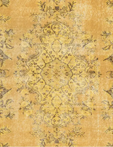 Gelb Türkei Vintage Teppich 290 x 185 cm - view 3