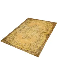 Amarillo Turquía Alfombra vintage 290 x 185 cm - view 1