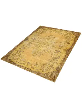 Amarillo Turquía Alfombra vintage 290 x 185 cm - view 1