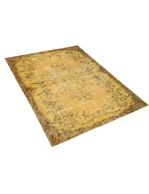 Gelb Türkei Vintage Teppich 290 x 185 cm - view 2