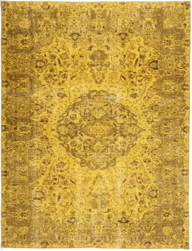 Amarillo Turquía Alfombra vintage 268 x 170 cm