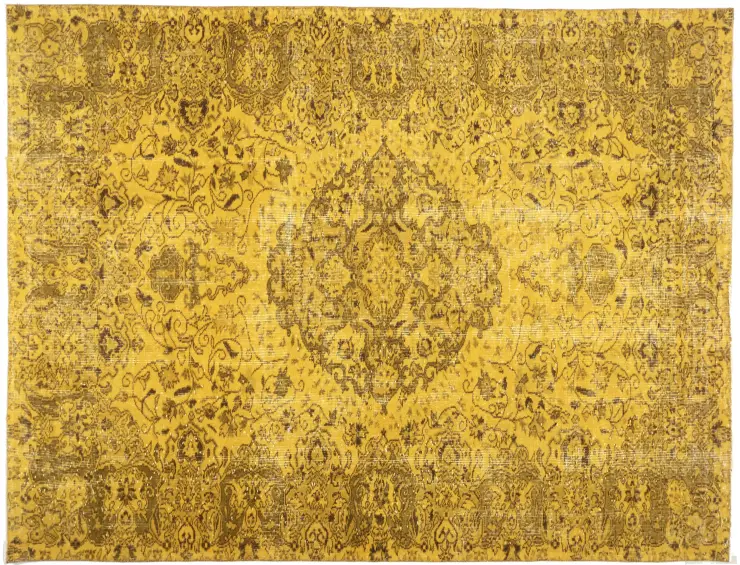 Amarillo Turquía Alfombra vintage 268 x 170 cm