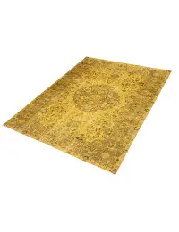 Amarillo Turquía Alfombra vintage 268 x 170 cm - view 1