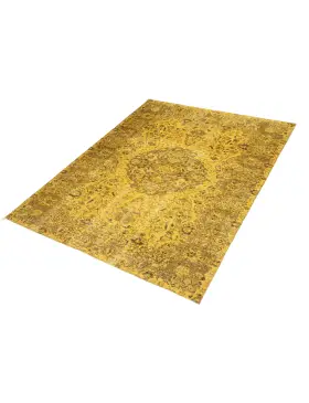 Amarillo Turquía Alfombra vintage 268 x 170 cm - view 1