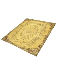 Amarillo Turquía Alfombra vintage 280 x 167 cm - view 1