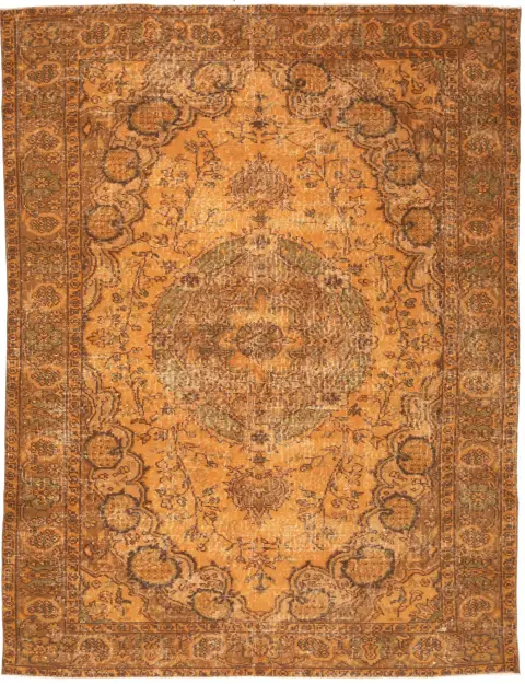 Orange Türkei Vintage Teppich 267 x 165 cm