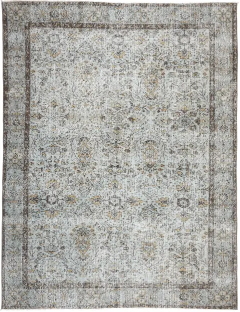 Blå Turkiet vintage matta 267 x 164 cm