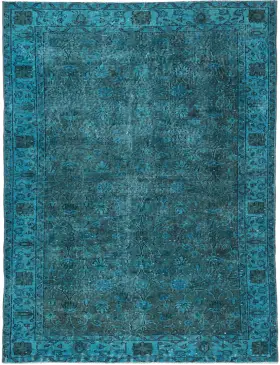 Turkis Tyrkiet Vintagetæppe 215 x 114 cm