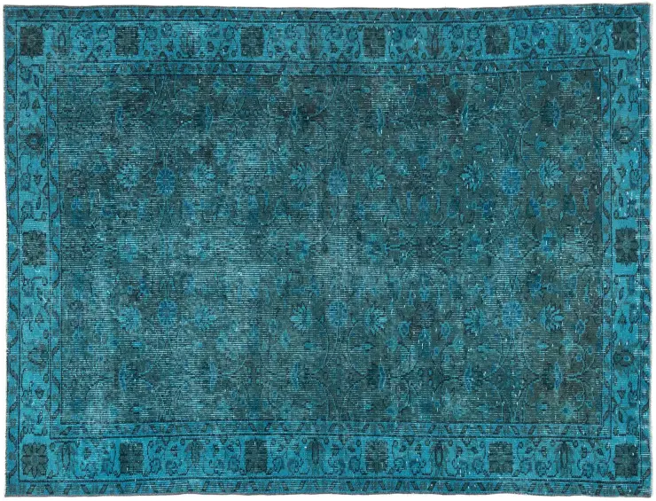 Turchese Turco Tappeto vintage 215 x 114 cm