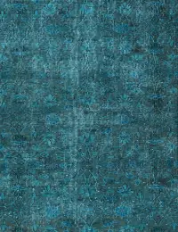 Turchese Turco Tappeto vintage 215 x 114 cm - view 3