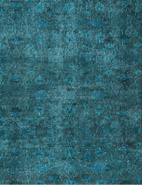 Turchese Turco Tappeto vintage 215 x 114 cm - view 3