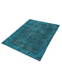 Turchese Turco Tappeto vintage 215 x 114 cm - view 1