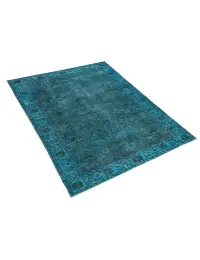Turchese Turco Tappeto vintage 215 x 114 cm - view 2