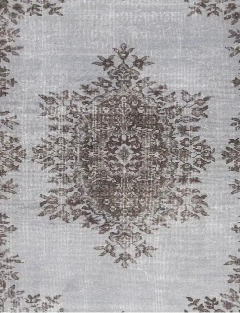 Grå Turkiet vintage matta 204 x 115 cm - view 3