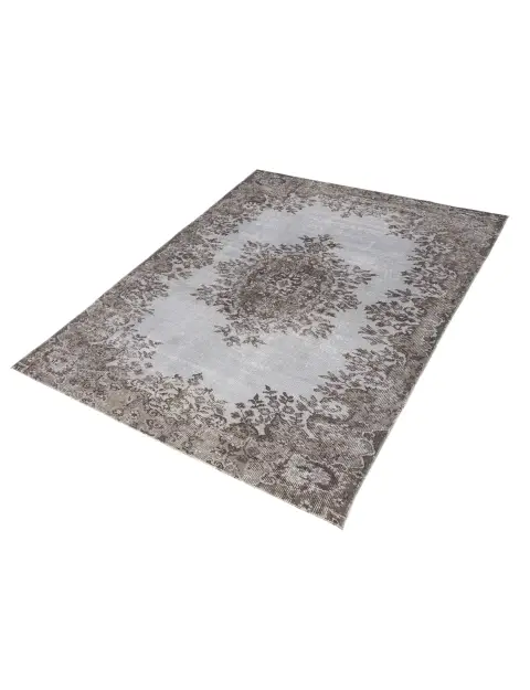 Grå Turkiet vintage matta 204 x 115 cm - view 1