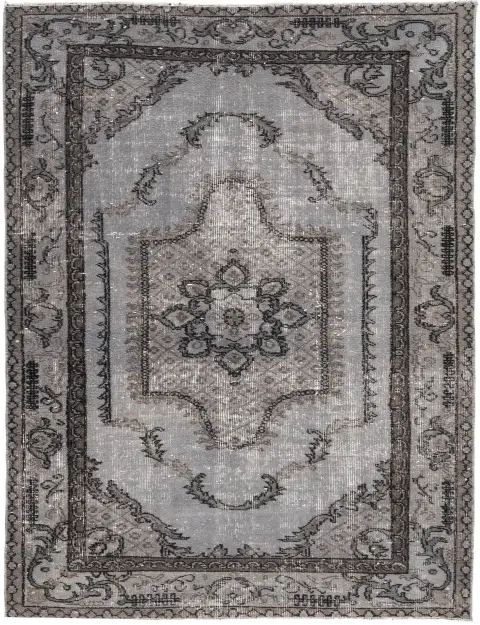 Grå Turkiet vintage matta 178 x 111 cm