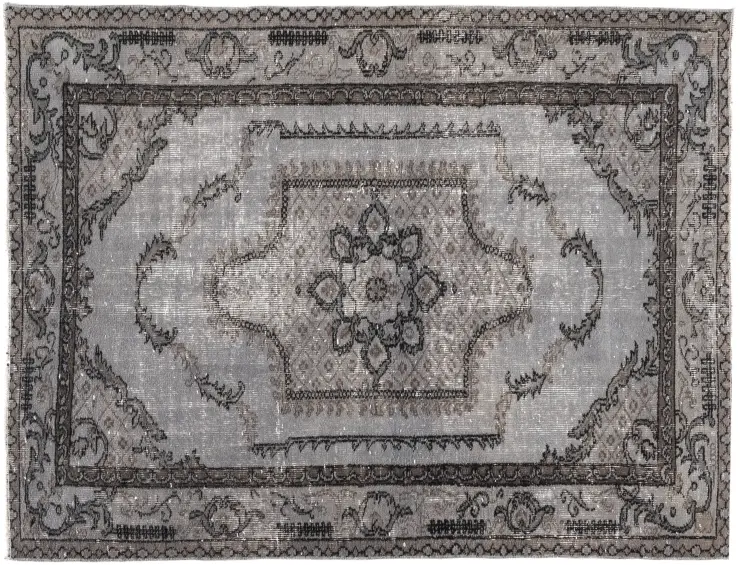 Gris Turquía Alfombra vintage 178 x 111 cm
