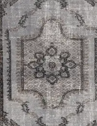 Gris Turquía Alfombra vintage 178 x 111 cm - view 3