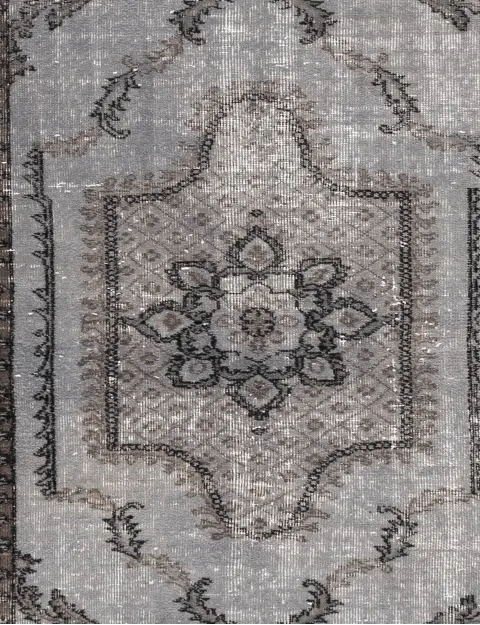 Grå Turkiet vintage matta 178 x 111 cm - view 3