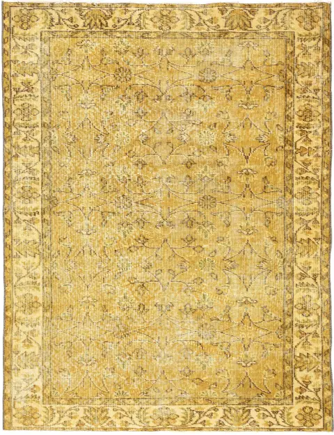 Giallo Turco Tappeto vintage 206 x 118 cm