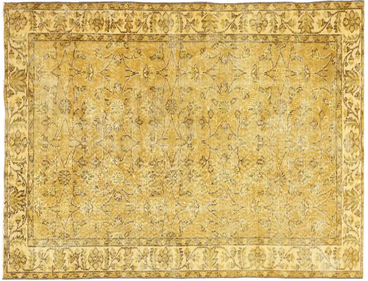 Yellow Turkey Vintage Carpet 206 x 118 cm