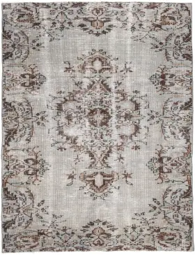 Grau Türkei Vintage Teppich 200 x 142 cm